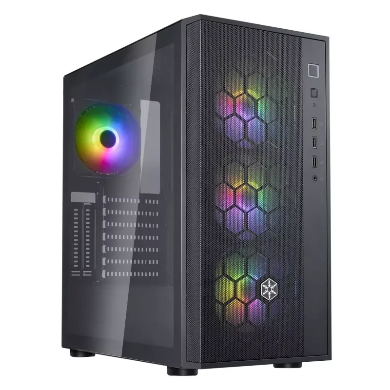 PC-behuizing Silverstone FARA R1 Midi Tower zwart