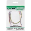 InLine ventilator-kabelverlenging 3-pin Molex stekker/bus lengte 0,60 m