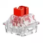 toetsenbordschakelaars GLORIOUS Fox HE — 36 stuks, polycarbonaat, rood doorschijnend, compatibel met GMMK 3 HE