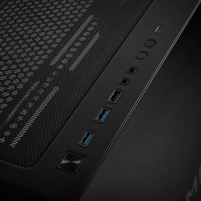 PC-behuizing Kolink Observatory Y AMD SE ARGB midi tower zwart, transparant