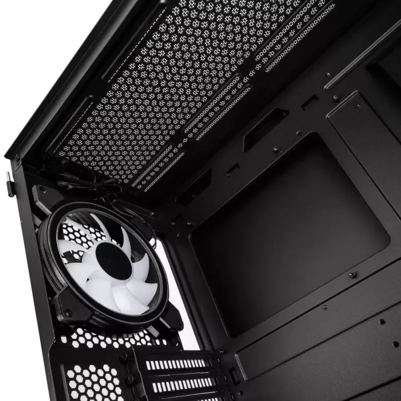 PC-behuizing Kolink Observatory Y AMD SE ARGB midi tower zwart, transparant