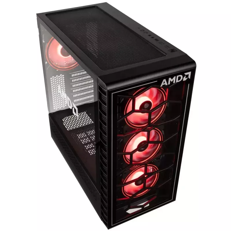 PC-behuizing Kolink Observatory Y AMD SE ARGB midi tower zwart, transparant