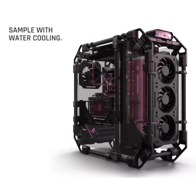 PC-behuizing Alphacool Apex Pro Skeleton full tower zwart