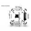 PC-behuizing Alphacool Apex Pro Skeleton full tower zwart
