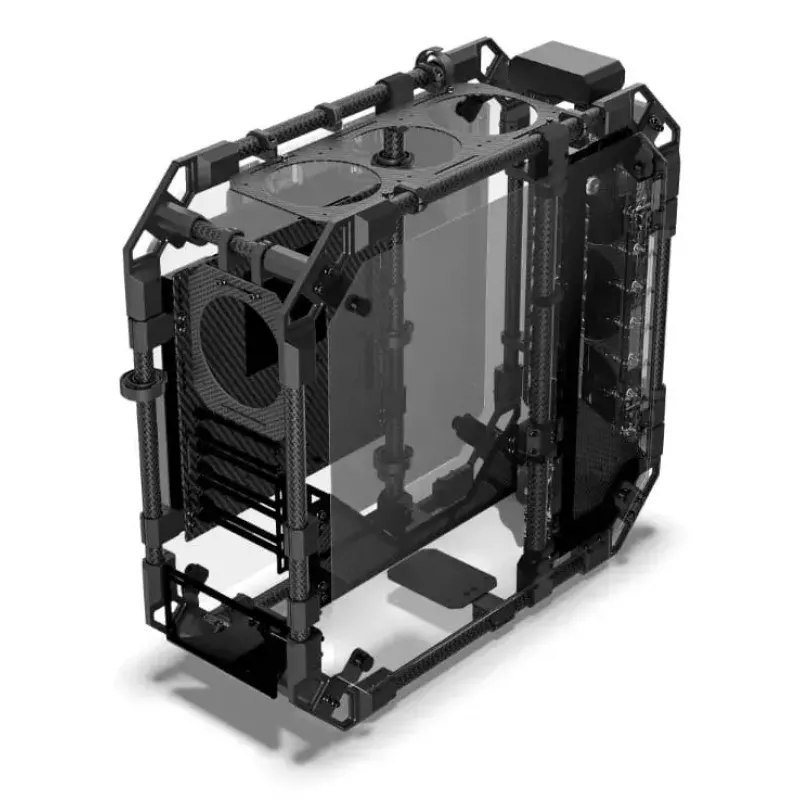 PC-behuizing Alphacool Apex Pro Skeleton full tower zwart