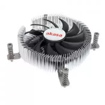CPU-koeler Akasa Al LGA1700 voor Thin Mini-ITX — plat aluminium koellichaam