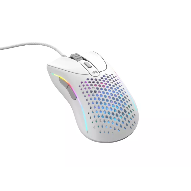 Glorious Gaming Glorious Model D 2 Wired - matwit, rechtshandig, optisch, USB Type-A, 26000 DPI, wit