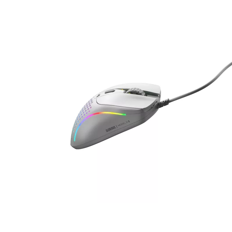 Glorious Gaming Glorious Model D 2 Wired - matwit, rechtshandig, optisch, USB Type-A, 26000 DPI, wit