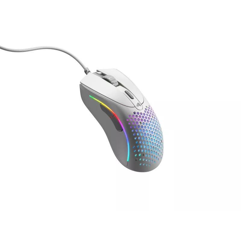 Glorious Gaming Glorious Model D 2 Wired - matwit, rechtshandig, optisch, USB Type-A, 26000 DPI, wit