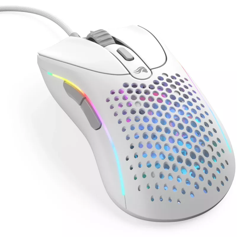 Glorious Gaming Glorious Model D 2 Wired - matwit, rechtshandig, optisch, USB Type-A, 26000 DPI, wit