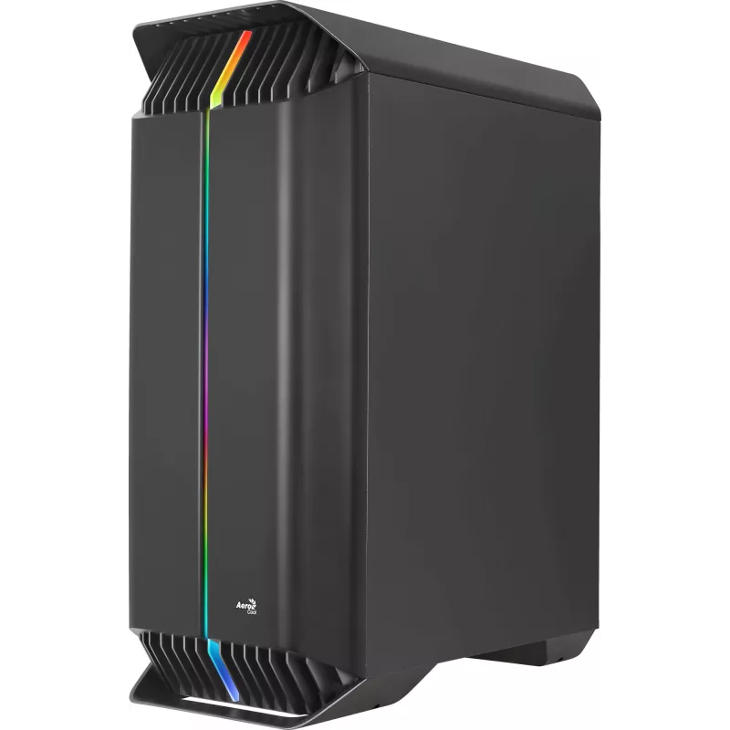 Aerocool GLADIATOR DUO ATX gaming-behuizing 3x ARGB 12cm ventilator, midi tower, pc, zwart, ATX, micro ATX, Mini-ITX, ABS, SPCC, gaming