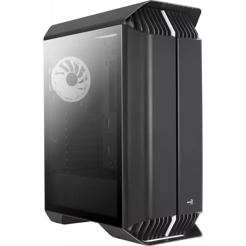 Aerocool GLADIATOR DUO ATX gaming-behuizing 3x ARGB 12cm ventilator, midi tower, pc, zwart, ATX, micro ATX, Mini-ITX, ABS, SPCC, gaming
