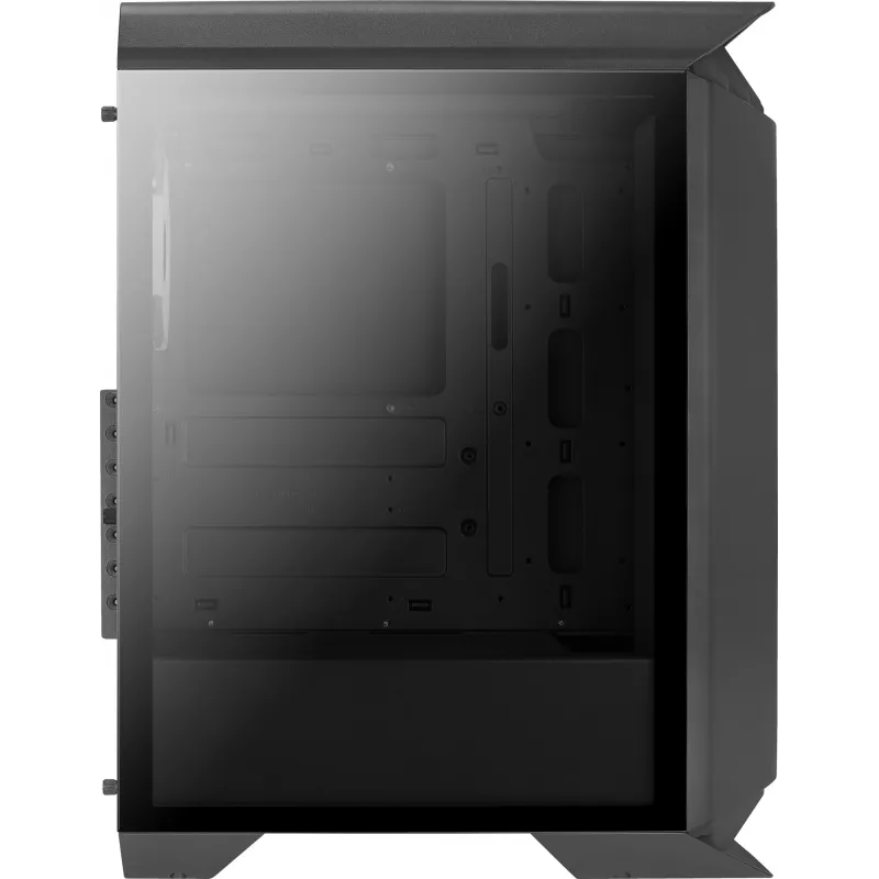 Aerocool GLADIATOR DUO ATX gaming-behuizing 3x ARGB 12cm ventilator, midi tower, pc, zwart, ATX, micro ATX, Mini-ITX, ABS, SPCC, gaming