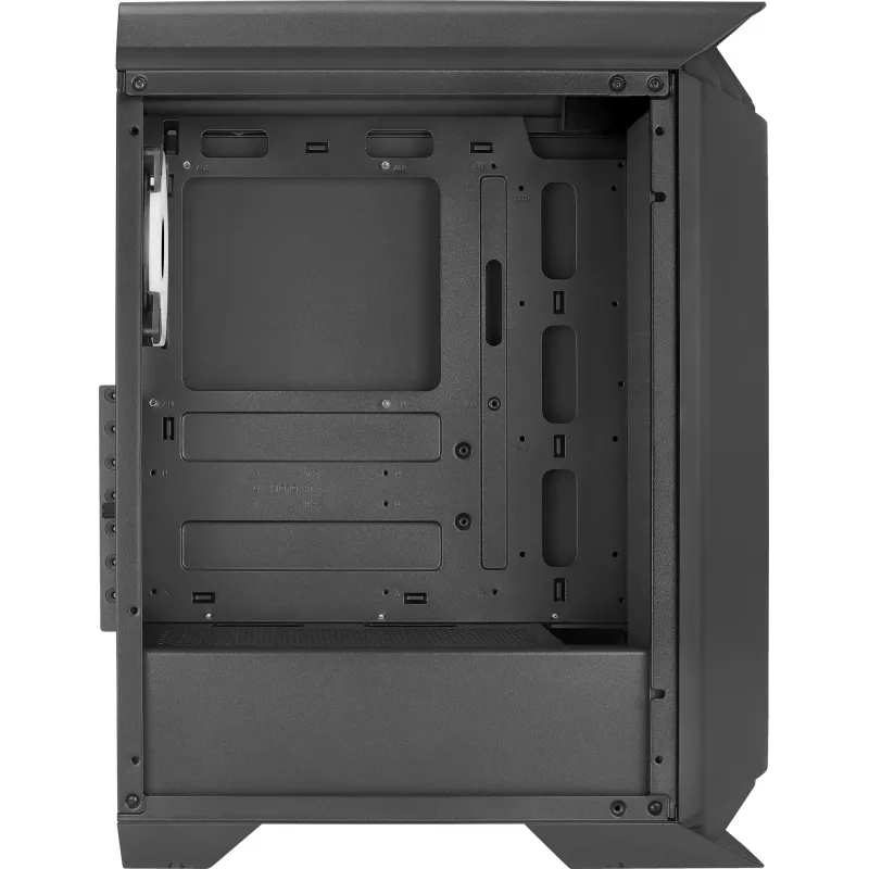 Aerocool GLADIATOR DUO ATX gaming-behuizing 3x ARGB 12cm ventilator, midi tower, pc, zwart, ATX, micro ATX, Mini-ITX, ABS, SPCC, gaming