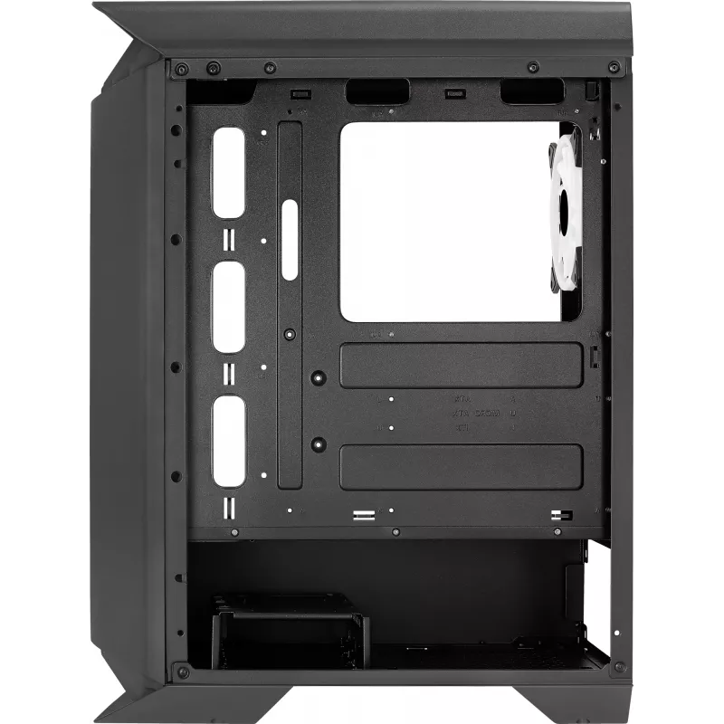 Aerocool GLADIATOR DUO ATX gaming-behuizing 3x ARGB 12cm ventilator, midi tower, pc, zwart, ATX, micro ATX, Mini-ITX, ABS, SPCC, gaming
