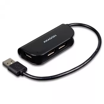 Axagon HUE-X4B interface-hub USB 2.0 480 Mbit/s zwart
