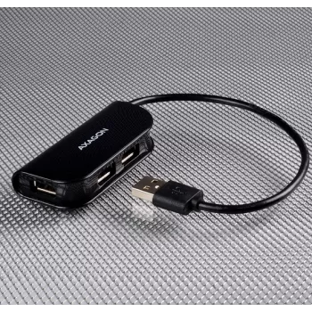 Axagon HUE-X4B interface-hub USB 2.0 480 Mbit/s zwart