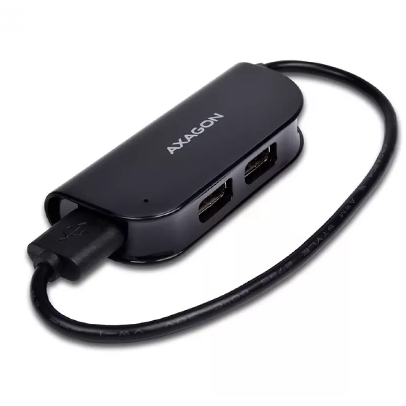 Axagon HUE-X4B interface-hub USB 2.0 480 Mbit/s zwart