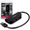 Axagon HUE-X4B interface-hub USB 2.0 480 Mbit/s zwart