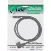 InLine DisplayPort 1.4-kabel, 8K4K, links afgehoekt, zwart/goud, 3 m
