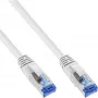 InLine patchkabel S/FTP PiMF Cat.6A halogeenvrij 500MHz wit 0,5 m