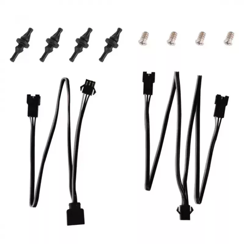 Luchtkoeler Silverstone FW124 voor computerbehuizing, zwart, wit