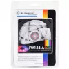 Luchtkoeler Silverstone FW124 voor computerbehuizing, zwart, wit
