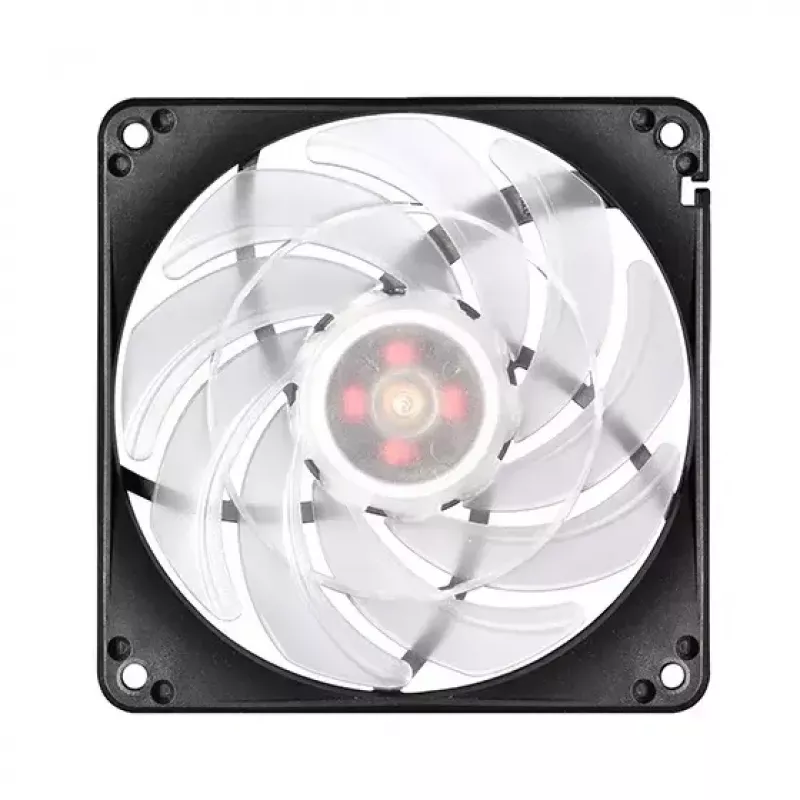 Luchtkoeler Silverstone FW124 voor computerbehuizing, zwart, wit