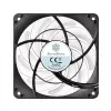 Luchtkoeler Silverstone FW124 voor computerbehuizing, zwart, wit