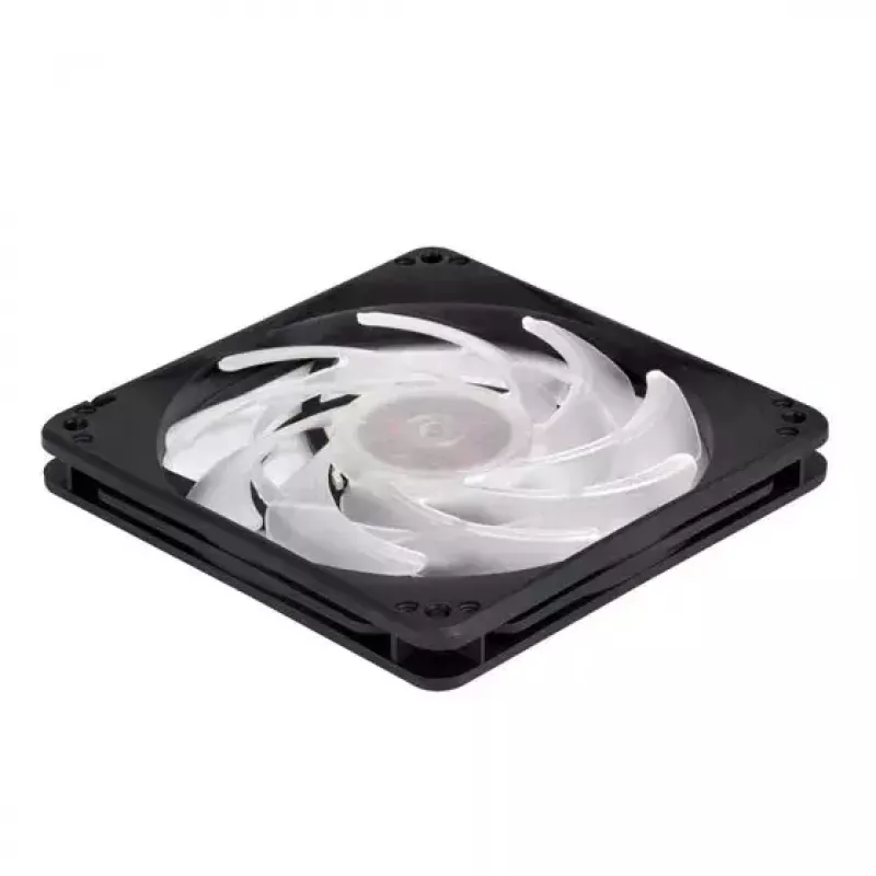Luchtkoeler Silverstone FW124 voor computerbehuizing, zwart, wit
