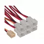 InLine ventilator-adapterkabel Y-kabel 3-polige Molex bus / 6x 3-polige Molex stekker