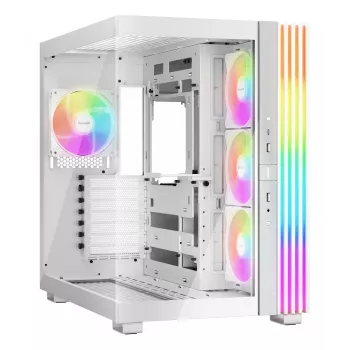 PC-behuizing be quiet! LIGHT BASE 600 LX wit midi tower — ATX, zijvenster, ARGB-front, USB-C, ondersteunt 360mm radiator