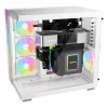 be quiet! Light Base 600 LX BGW68 Midi Tower pc-behuizing, ATX, zijraam van gehard glas, ARGB, USB-C, ondersteuning voor 360 mm radiator, wit