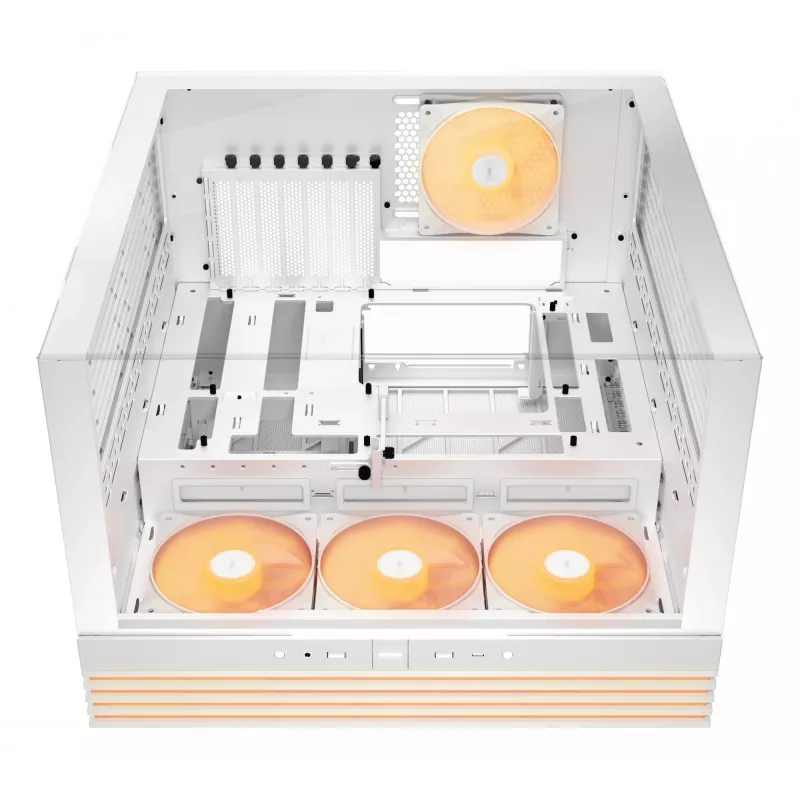 be quiet! Light Base 600 LX BGW68 Midi Tower pc-behuizing, ATX, zijraam van gehard glas, ARGB, USB-C, ondersteuning voor 360 mm radiator, wit