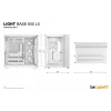 be quiet! Light Base 600 LX BGW68 Midi Tower pc-behuizing, ATX, zijraam van gehard glas, ARGB, USB-C, ondersteuning voor 360 mm radiator, wit