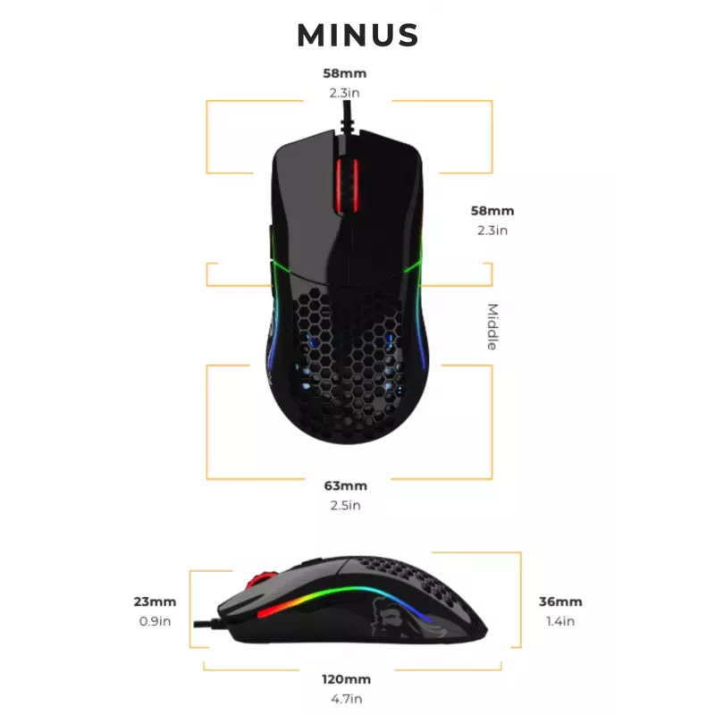 Glorious Gaming Glorious Model O- muis glossy (zwart)