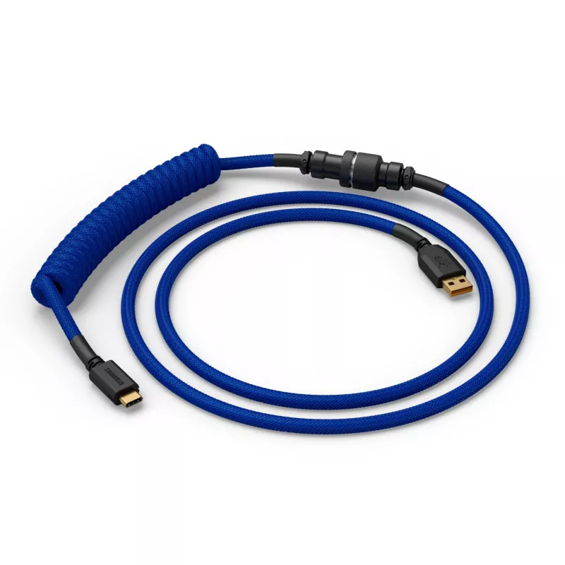 Spiraalkabel USB GLORIOUS voor mechanische toetsenborden, GMMK Cobalt Blue GLO-KB-ACC-CBL-COIL-CBLU