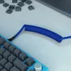 Spiraalkabel USB GLORIOUS voor mechanische toetsenborden, GMMK Cobalt Blue GLO-KB-ACC-CBL-COIL-CBLU