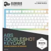 Toetsenbord-keycaps Triton Glorious Doubleshot Keycaps V2 — ABS, wit, compatibel met GMMK