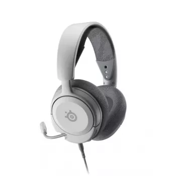 Headset STEELSERIES Arctis Nova 1 bedraad 3,5 mm, binaural, wit, 1,2 m kabel, afneembaar, beugelmicrofoon