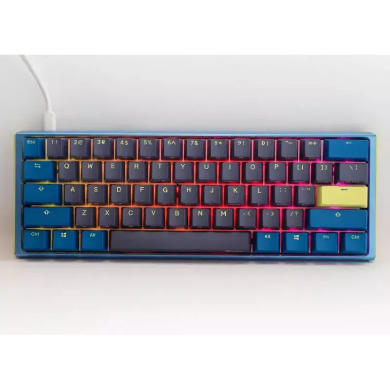 Ducky One 3 Daybreak Mini toetsenbord gaming USB Duits zwart blauw groen