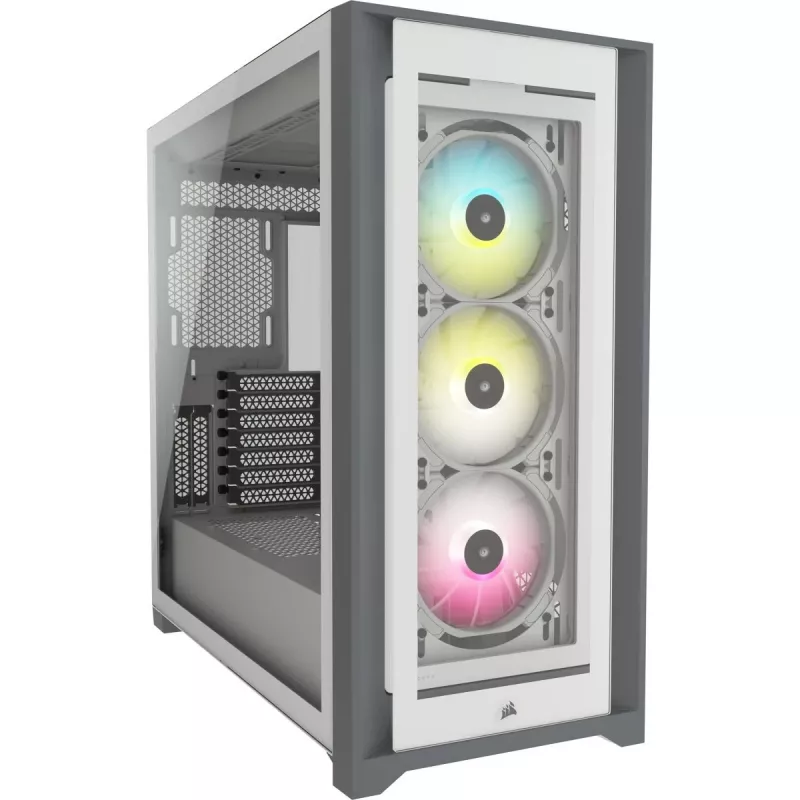 CORSAIR iCUE 5000X RGB - Tempered Glass Mid-Tower ATX PC Smart Case - wit