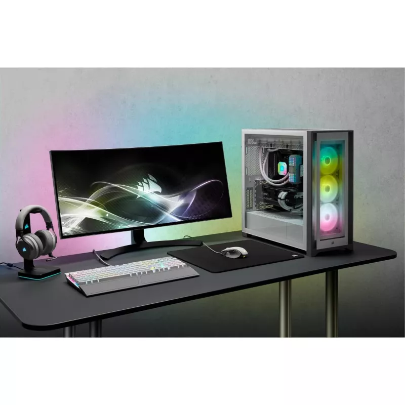 CORSAIR iCUE 5000X RGB - Tempered Glass Mid-Tower ATX PC Smart Case - wit