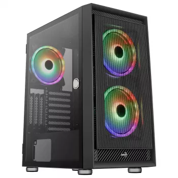Aerocool GRAPHITEV3 computerbehuizing 3 ARGB 14-cm-ventilatoren
