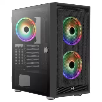 Aerocool GRAPHITEV3 computerbehuizing 3 ARGB 14-cm-ventilatoren