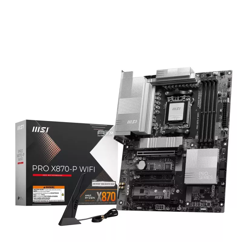 Moederbord MSI PRO X870-P WIFI, AMD X870, socket AM5, ATX