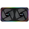Aerocool ASTRO24 dual fan pc 12cm ARGB LED antivibratie-ondersteuning zwart