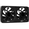 Aerocool ASTRO24 dual fan pc 12cm ARGB LED antivibratie-ondersteuning zwart