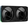 Aerocool ASTRO24 dual fan pc 12cm ARGB LED antivibratie-ondersteuning zwart