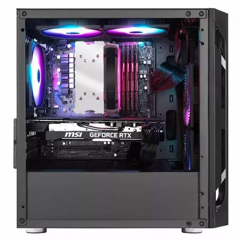 Silverstone FARA H1M micro tower pc-behuizing zwart